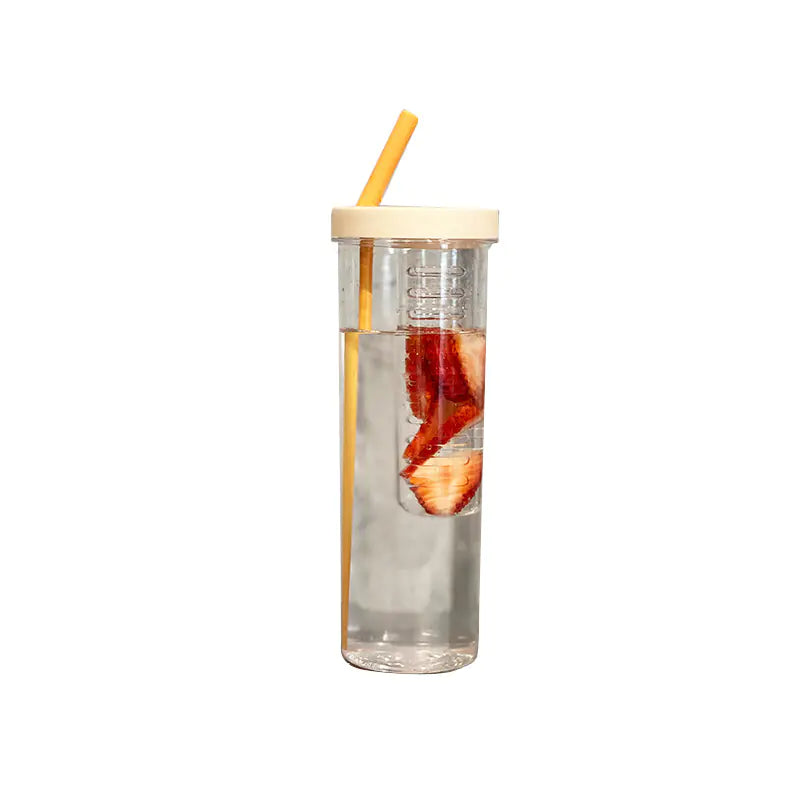 Fruity Flow Tumbler Juice Cup with Straw