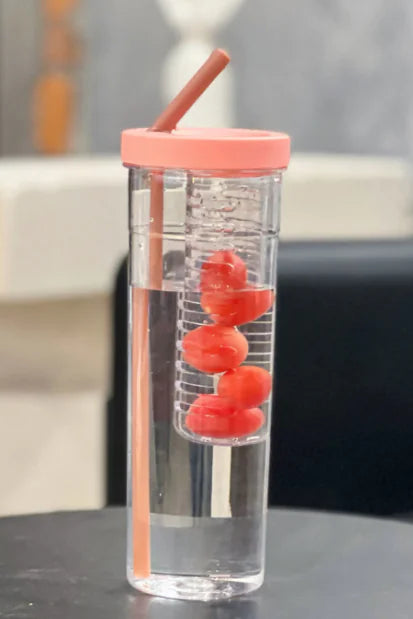 Fruity Flow Tumbler Juice Cup with Straw