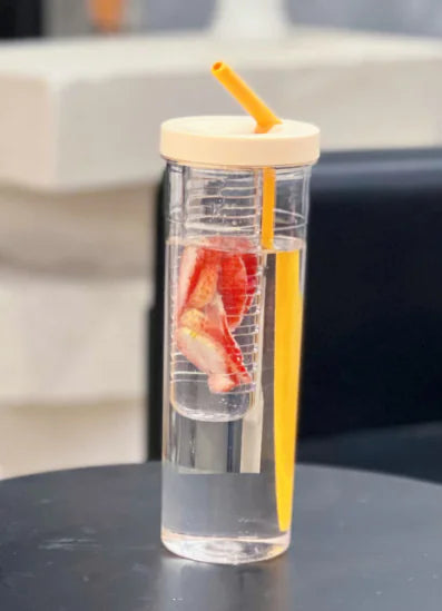 Fruity Flow Tumbler Juice Cup with Straw